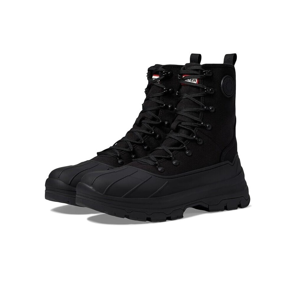 Hunter Explorer Desert MFS1000CNV-BLK Boots Men's US 8 Black Round Toe JOBB1219
